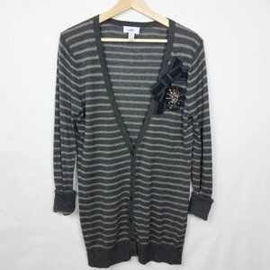 Ann Taylor  Wool Blend Embellished Cardigan